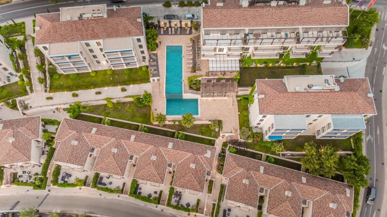 Huma Kotor Bay Hotel And Villas Экстерьер фото Aerial view of the complex