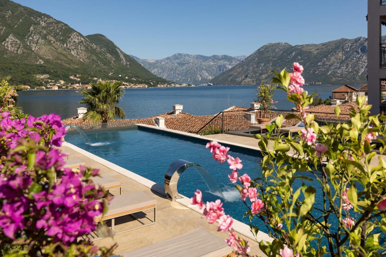 Huma Kotor Bay Hotel And Villas Экстерьер фото View of the Bay of Kotor from the hotel
